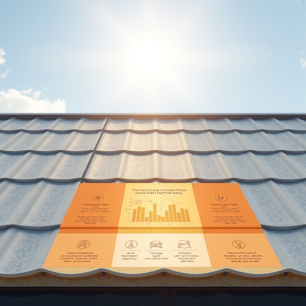 A photorealistic view of a modern Çatı Panel Sistemi X roof under sunlight